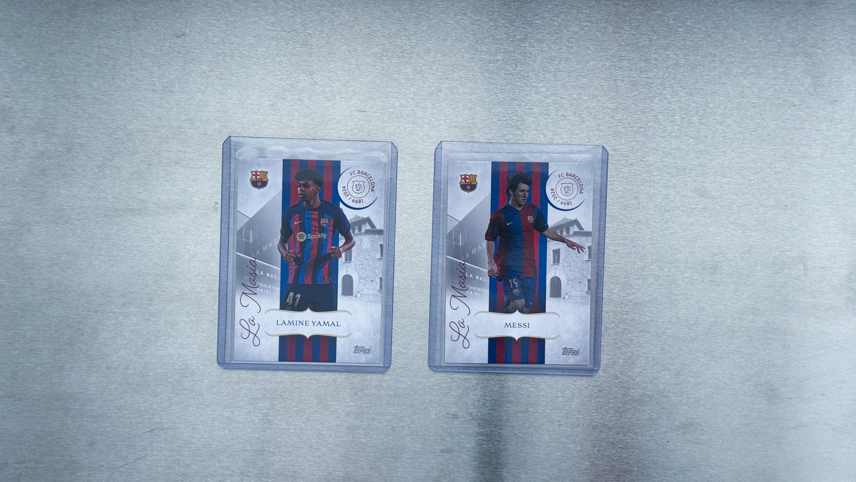 2024-25 Topps FC Barcelona 125th Anniversary - La Masia Foundations Messi and Yamal